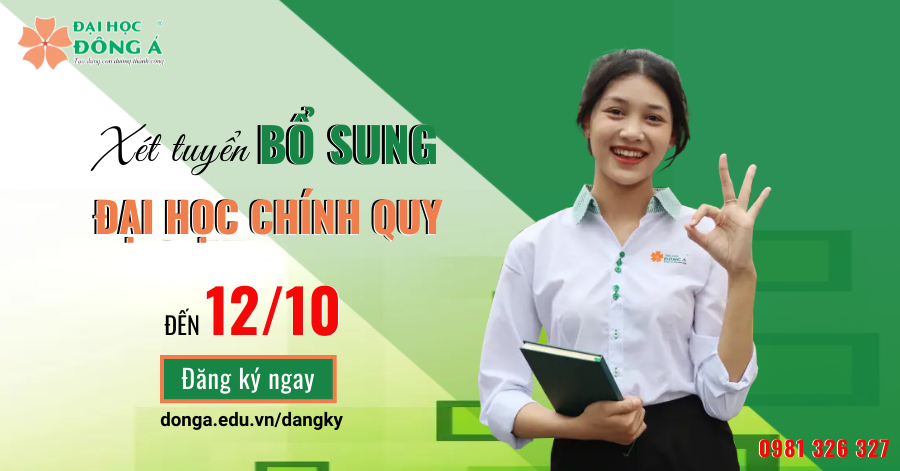 Thông báo xét tuyển bổ sung đại học chính quy năm 2022